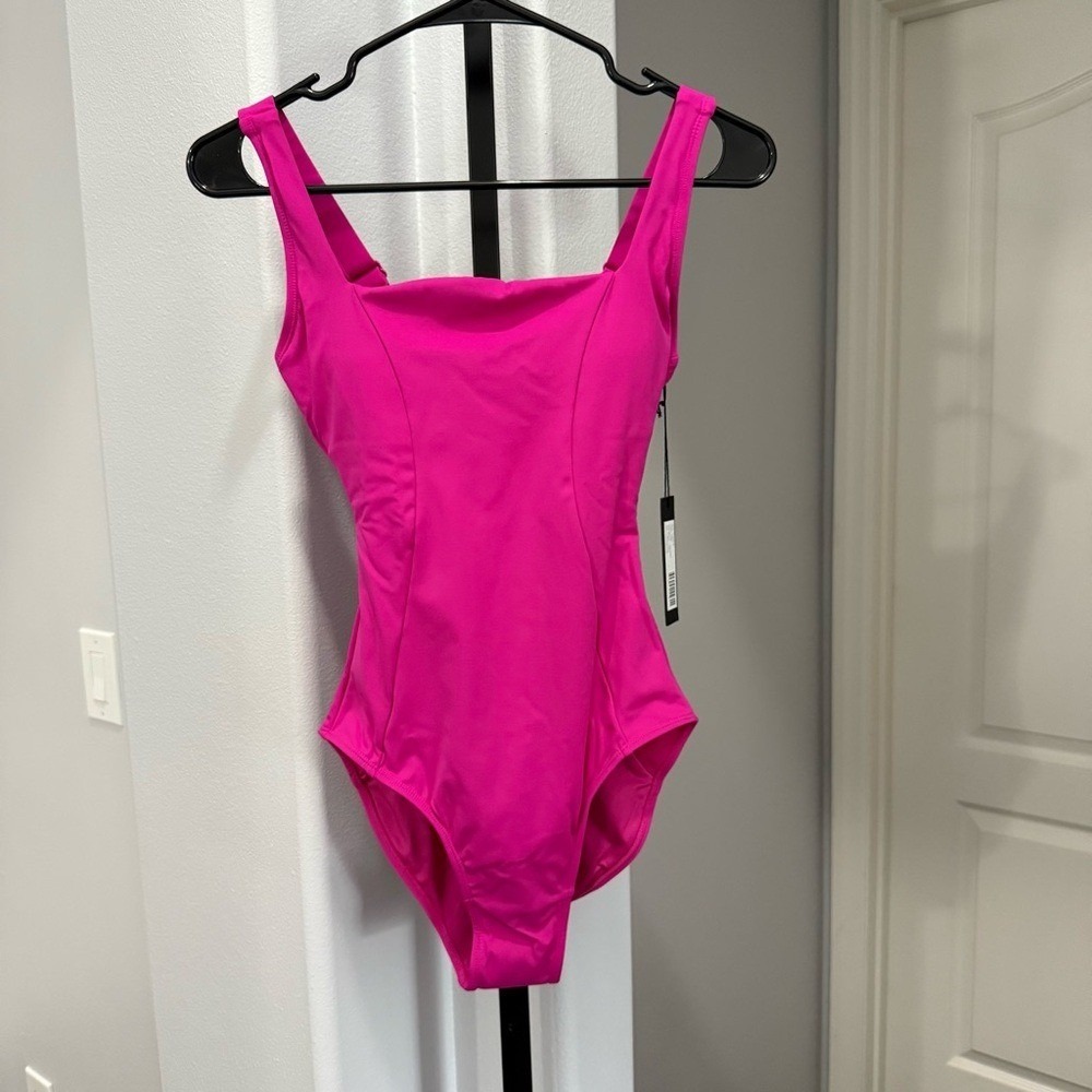 TA3 NWT Squarey Pink One Piece Sculpting Swimsuit Shapewear Size XS Regular/Long